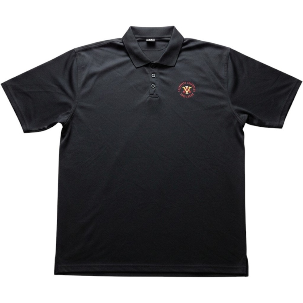 Under Armour Polo Shirt Mens 2XL Black Virginia Military Institute Logo Top